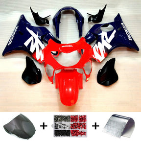 Amotopart 1999-2000 CBR600 F4 Honda Rosso e Blu Style1 Kit carena