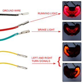 Luz trasera intermitentes integradas para DUCATI Multistrada V4S V4 110 21-23