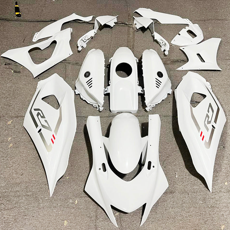 Amotopart 2021-2024 Yamaha YZF-R7 Kit de carenado blanco