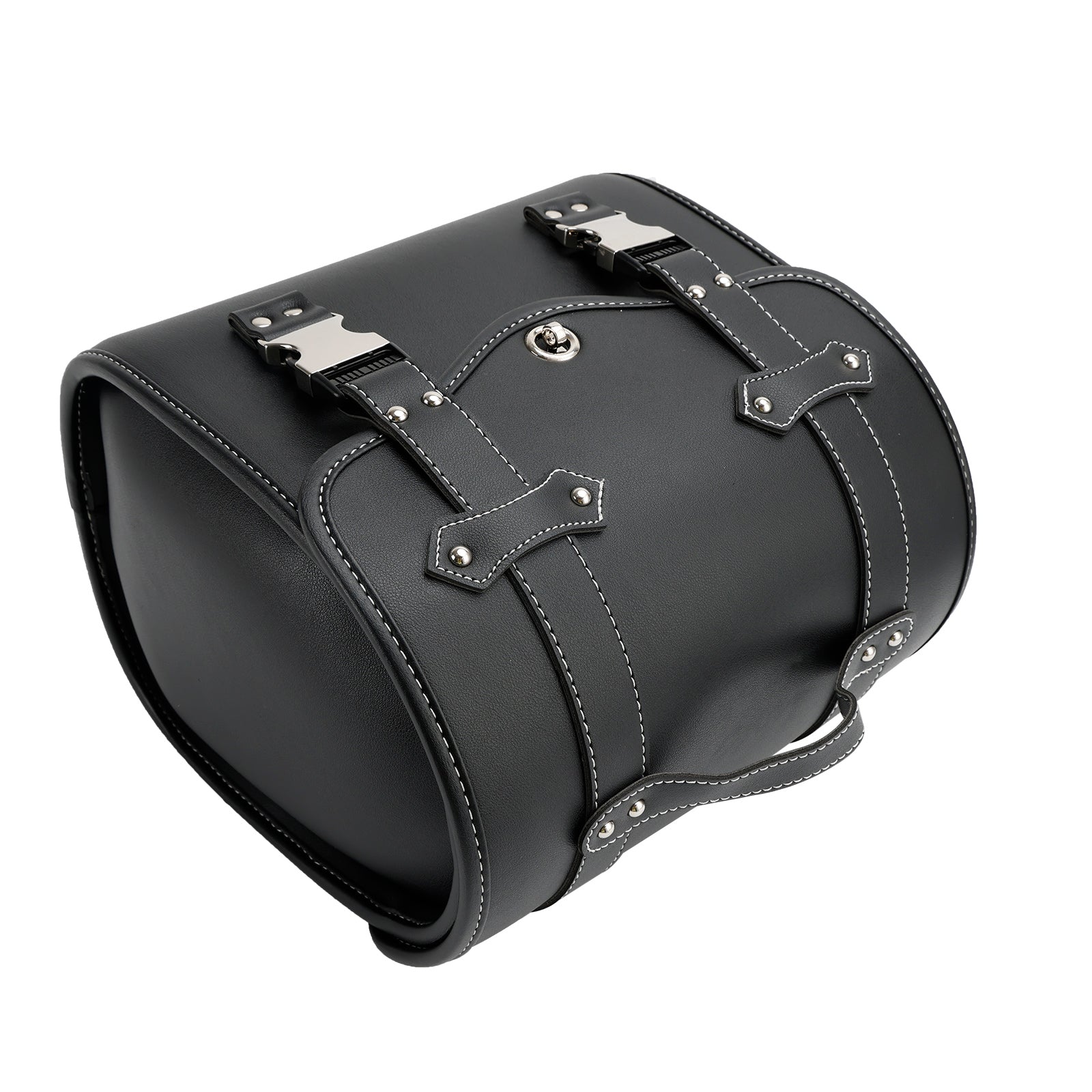 Saddlebag Side Storage Tool Bag Universal Quick Release Pu For Motorcycle Brown