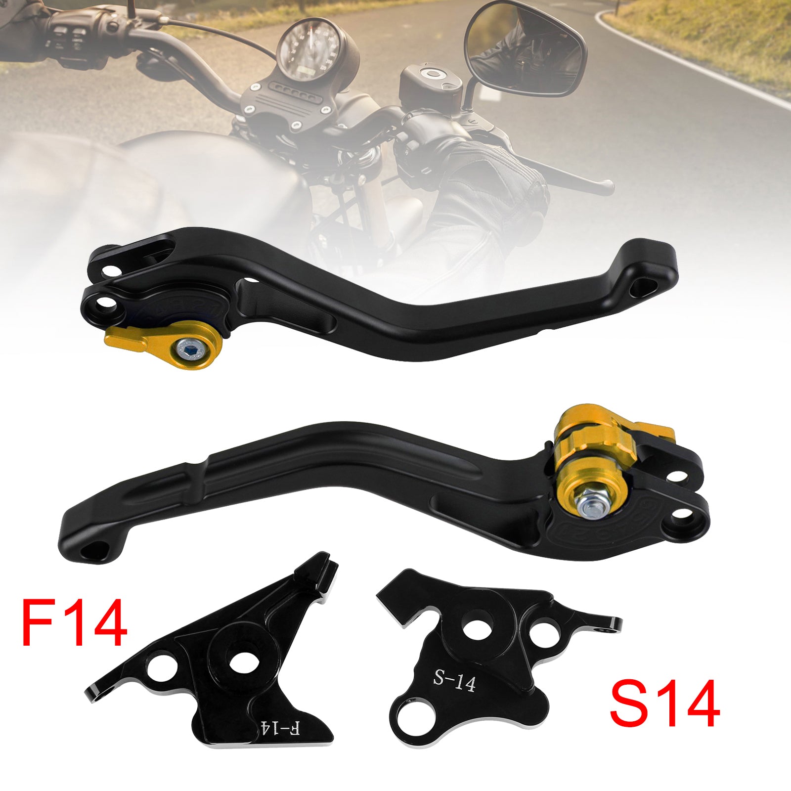 Suzuki GSF650 GSXR1300 DL1000 Gold NOVA alavanca de freio de embreagem curta
