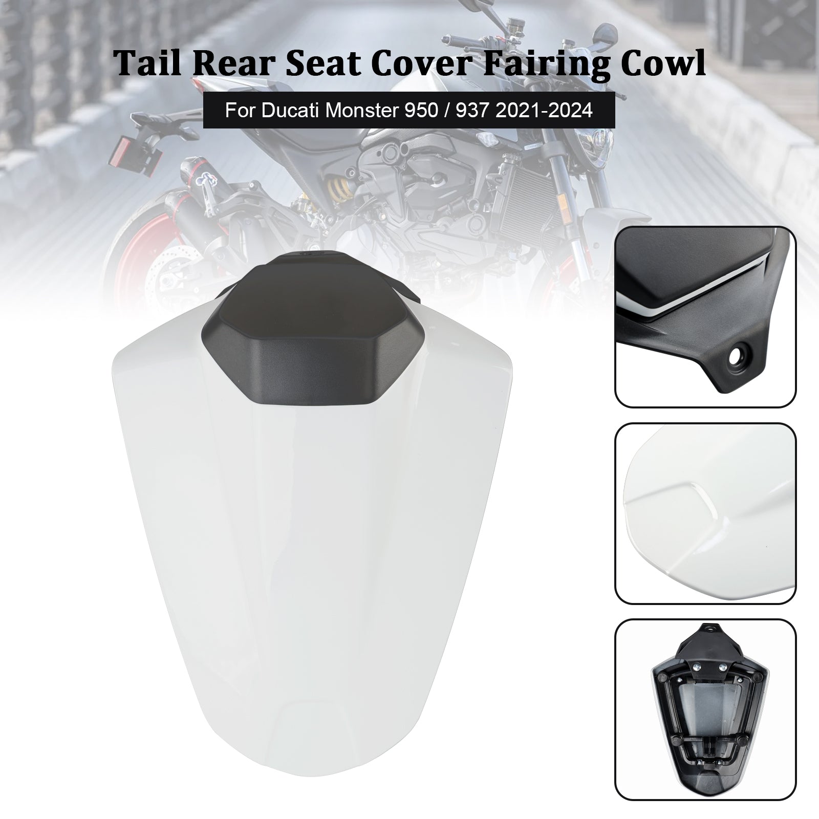 21-24 Ducati Monster 950 937 Tail Rear Seat Cover Fairing Cowl