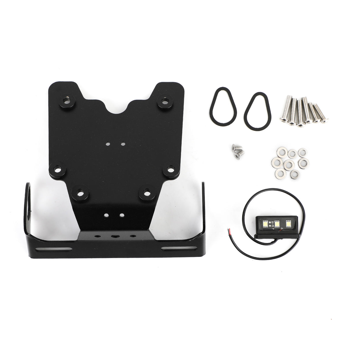 2019-2021 Yamaha Tenere 700 Suporte de placa de alumínio Suporte de quadro