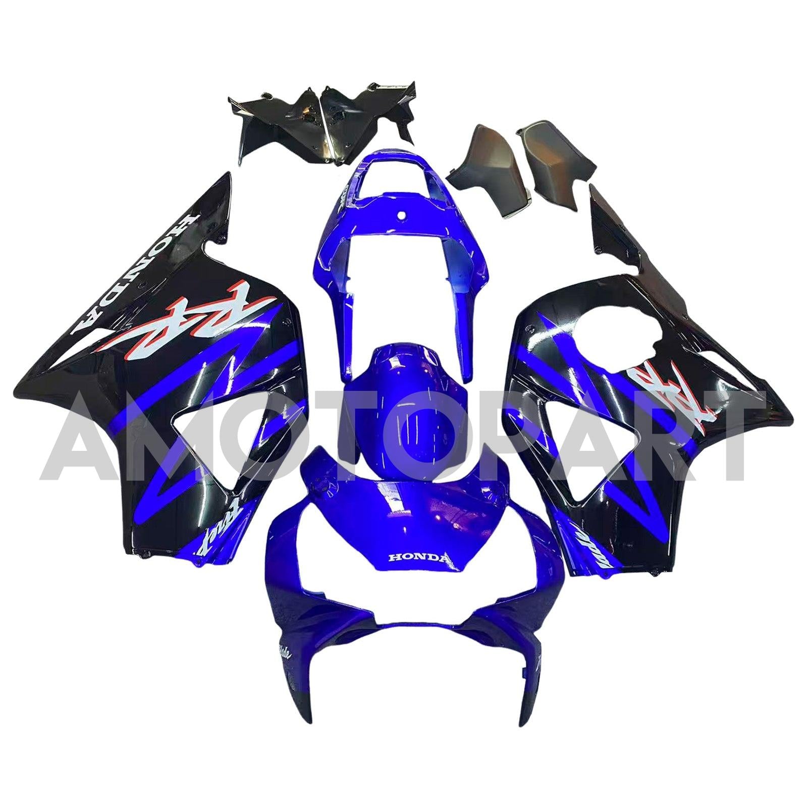 Amotopart 2002-2003 Honda CBR954 Blue Black Fairing Kit