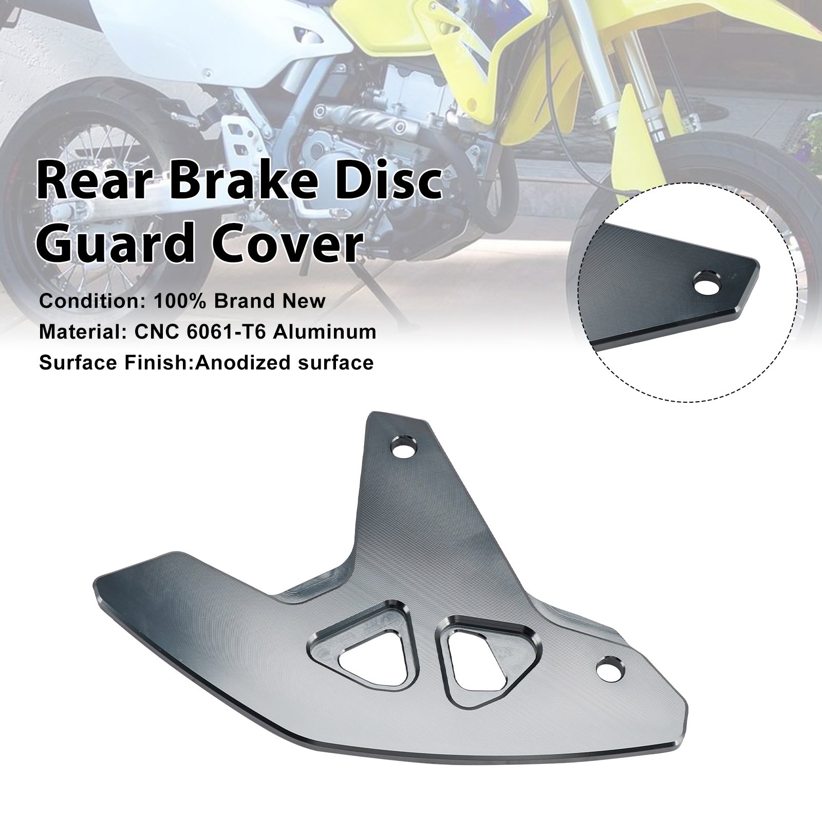 2000-2024 Suzuki DR-Z400SM DRZ400/S/E Rear Brake Disc Guard Cover