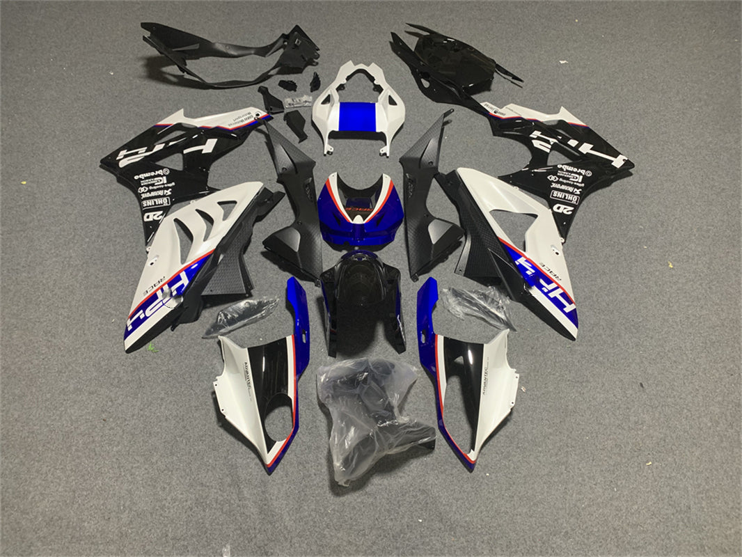 Amotopart BMW S1000RR 2009-2014 Blue&amp;White Style8 Verkleidungsset