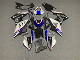 Amotopart BMW S1000RR 2009-2014 Blue&White Style8 Fairing Kit