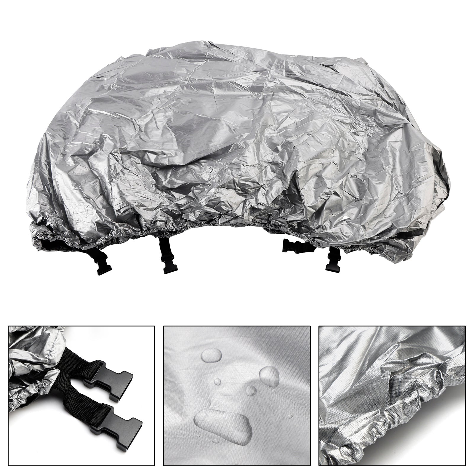 Universal Waterproof Duty Boat Cover 16-18Ft Silver For Fishing Boat Shelter