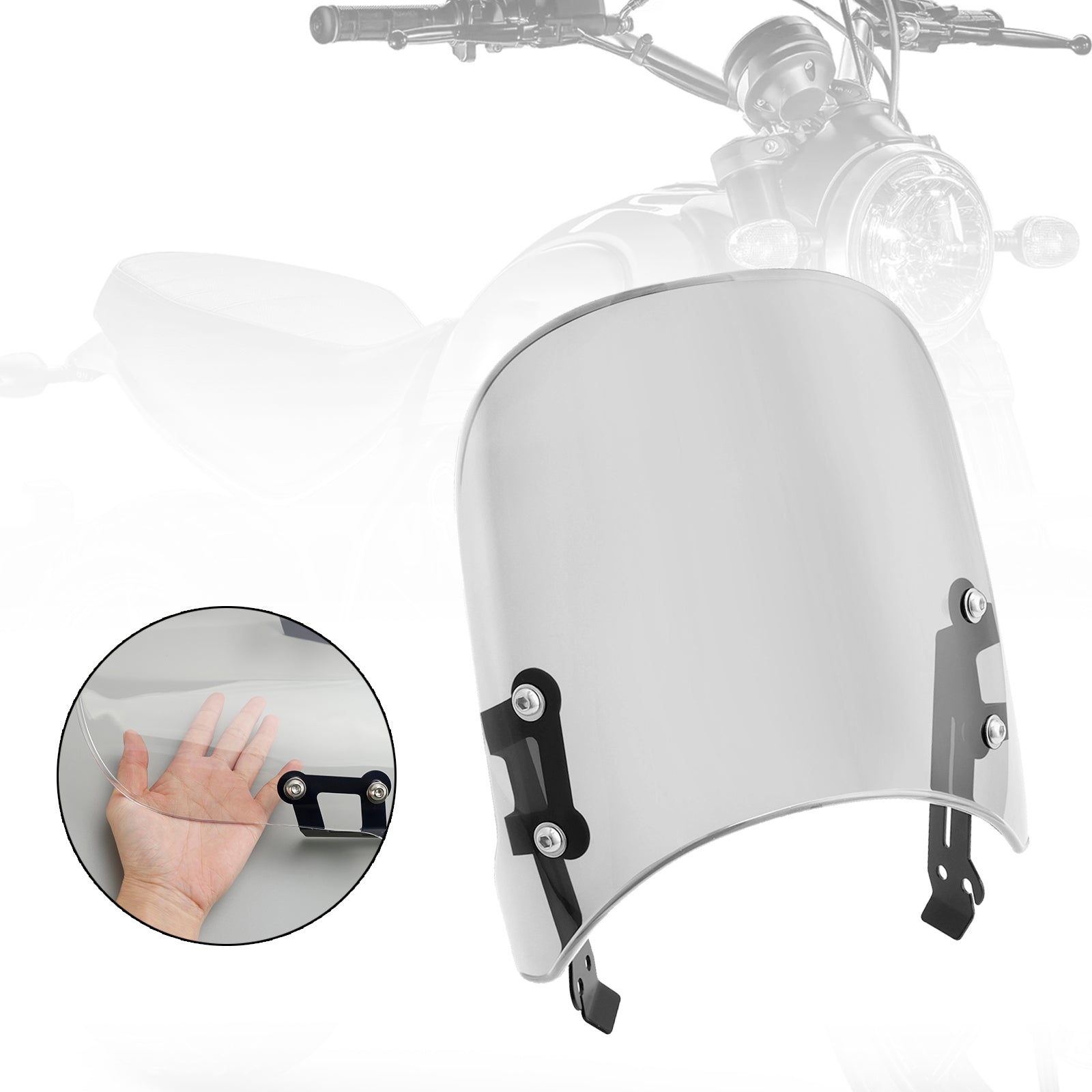 Parabrezza parabrezza adatto per DUCATI Scrambler 800 400 2015-2022