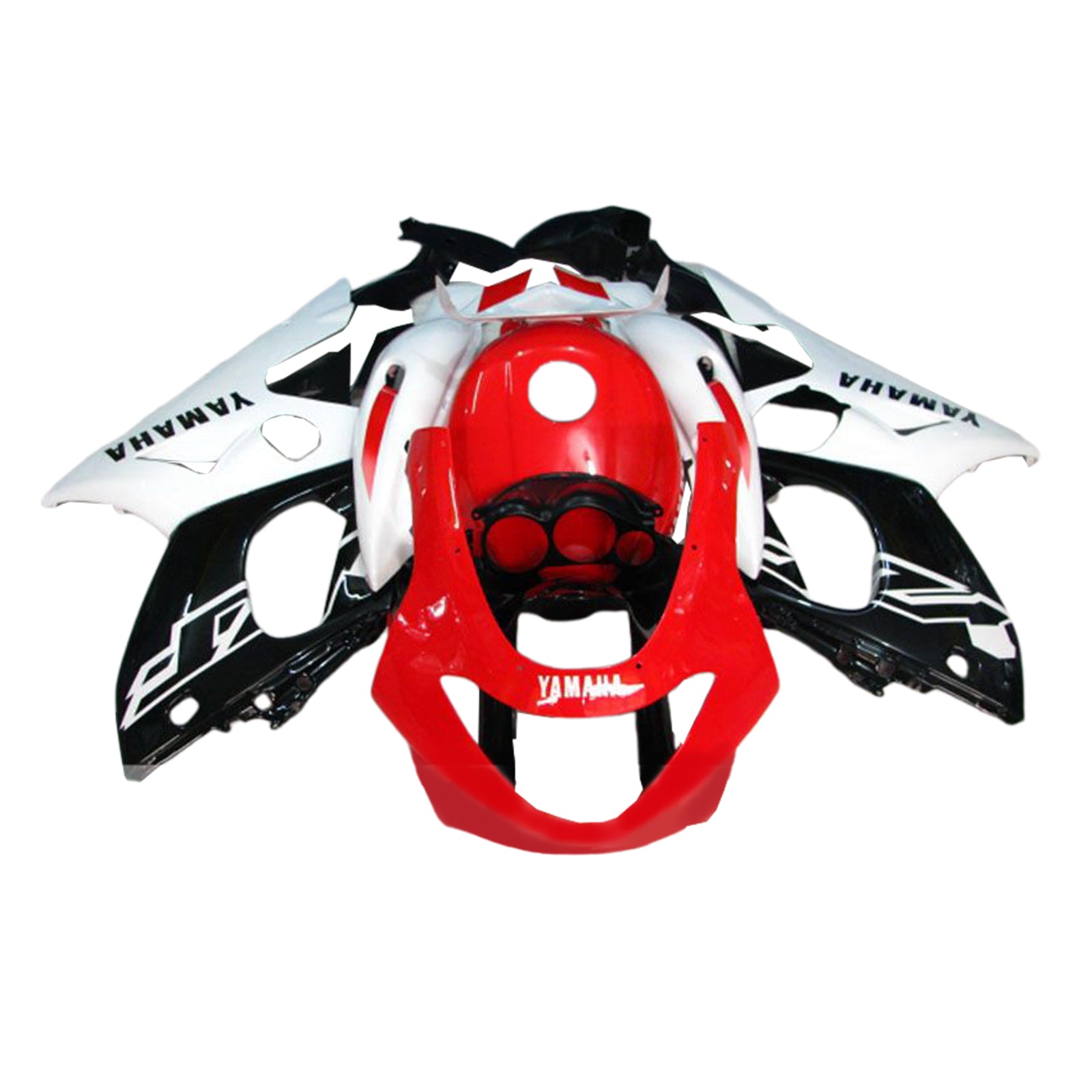 Amotopart 1996-2007 Yamaha YZF 600R Thundercat Black Red White Fairing Kit