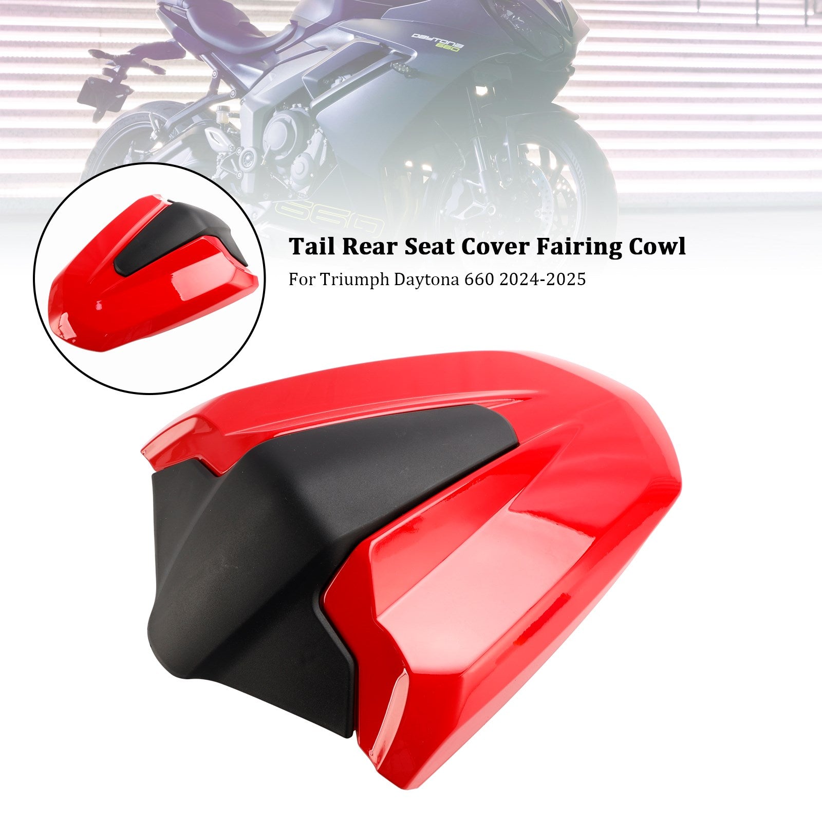 2024-2025 Daytona 660 Tail Rear Seat Cover Fairing Cowl