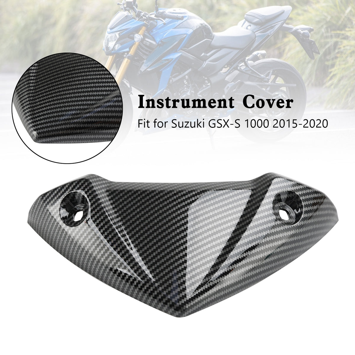 Carbon Headlight Instrument Cover Fairing For Suzuki GSX-S 1000 2015-2020