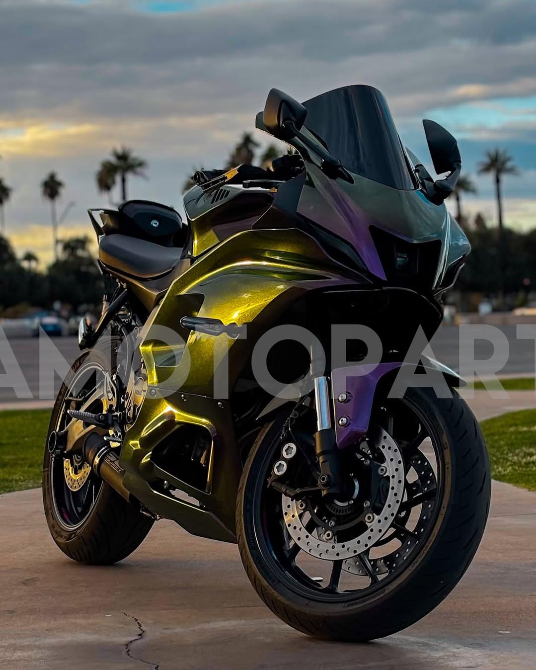 Amotopart 2021-2025 Yamaha YZF-R7 Gradient Green Purple Fairing Kit