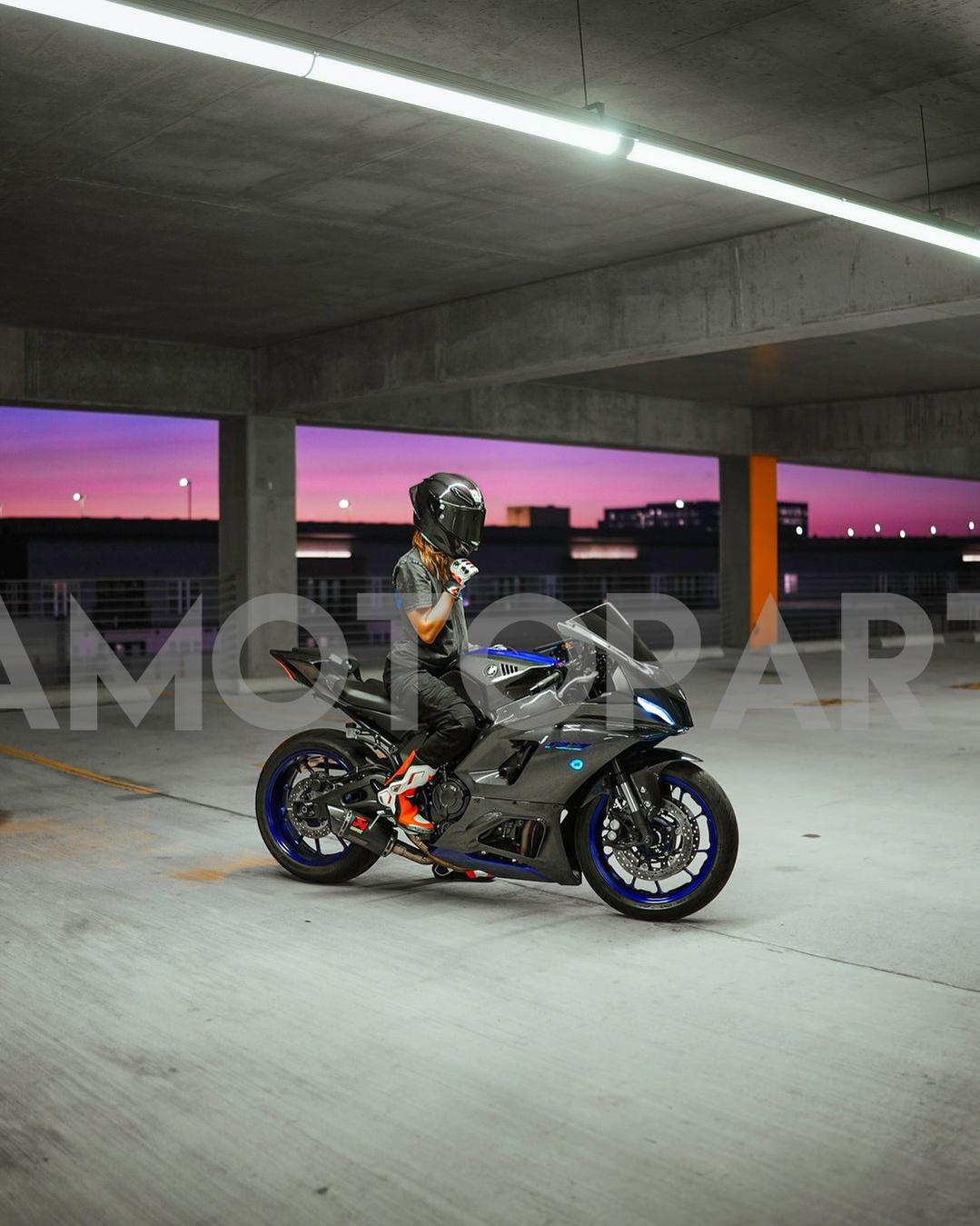 AMOTOPART 2021-2025 YAMAHA YZF-R7 kolfiberblått fairing kit