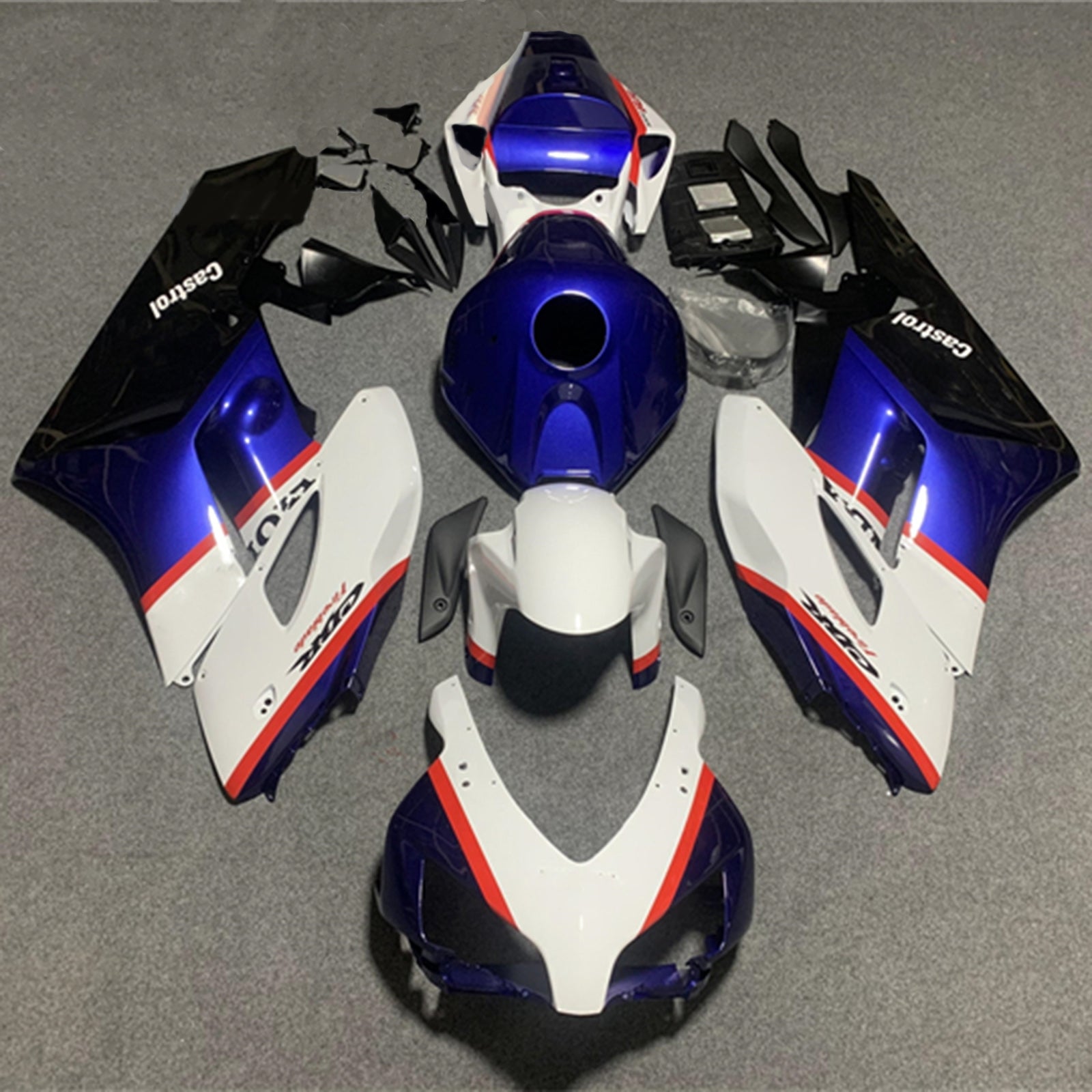 Amotopart 2004-2005 ホンダ CBR1000RR レッド & ブルー Styl3 フェアリングキット