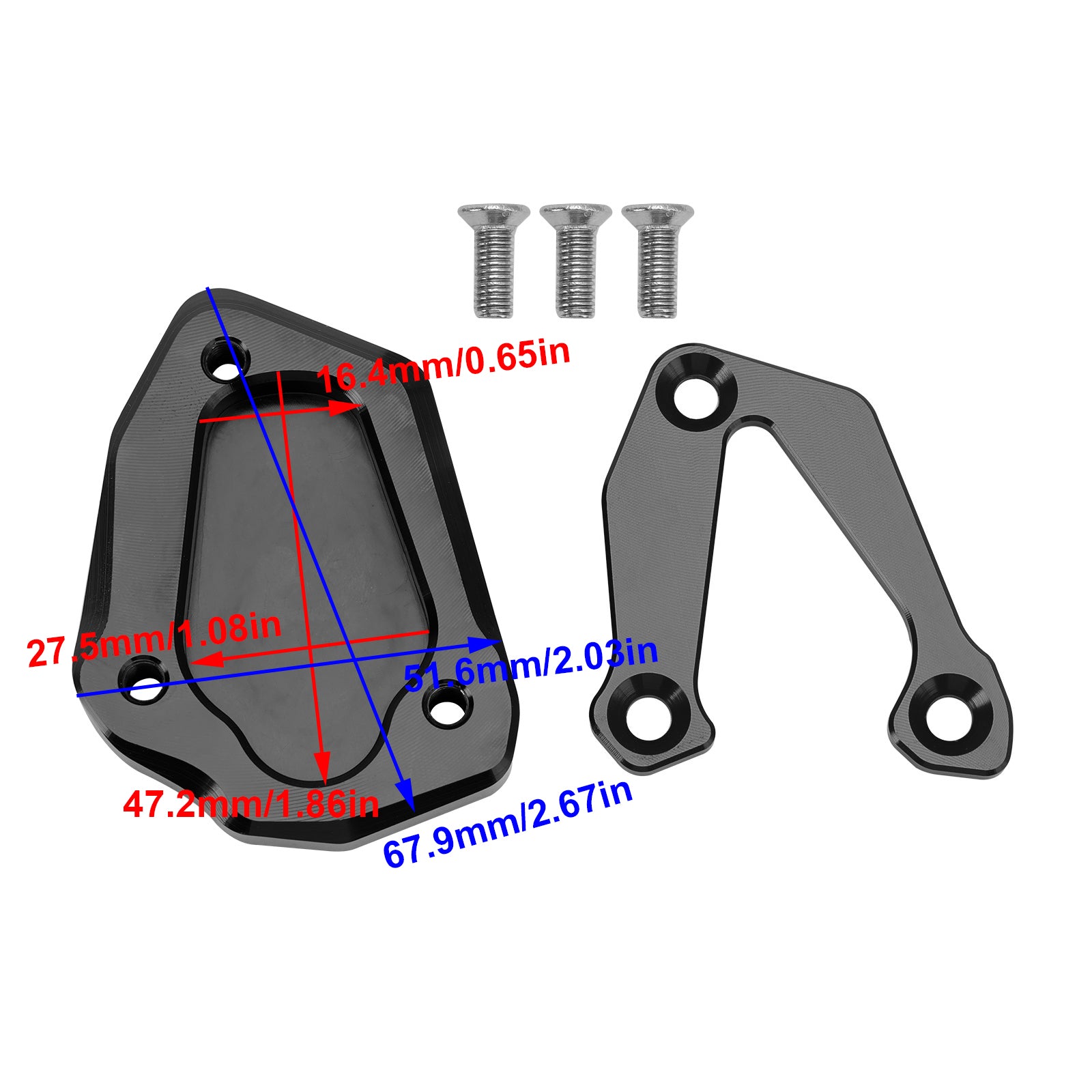 2020+ BMW S1000RR キックスタンド拡大プレート パッド