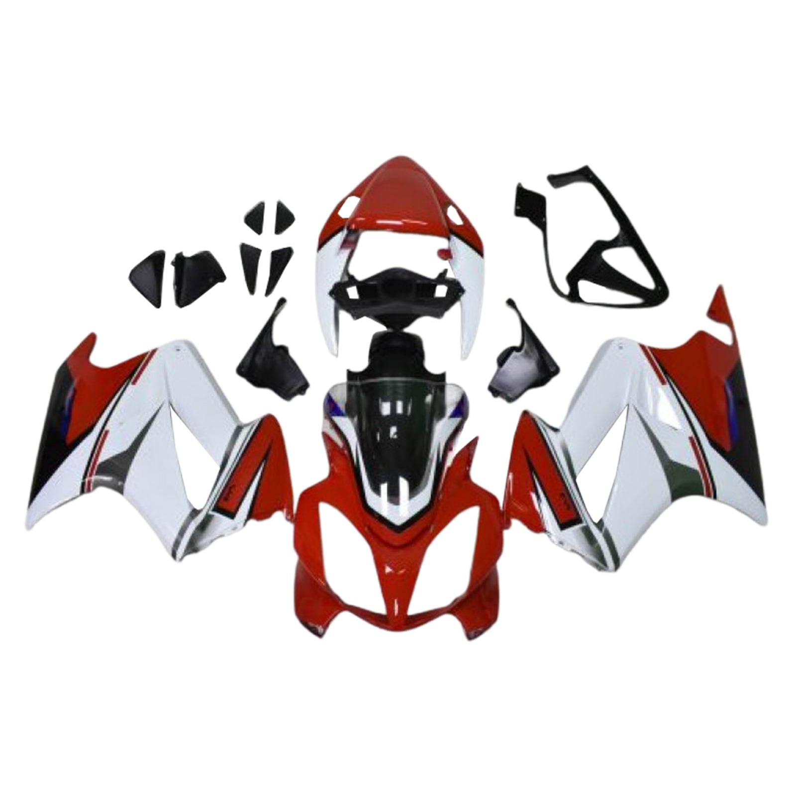 Amotopart 2002-2013 Honda VFR800Kit de carenado rojo blanco negro