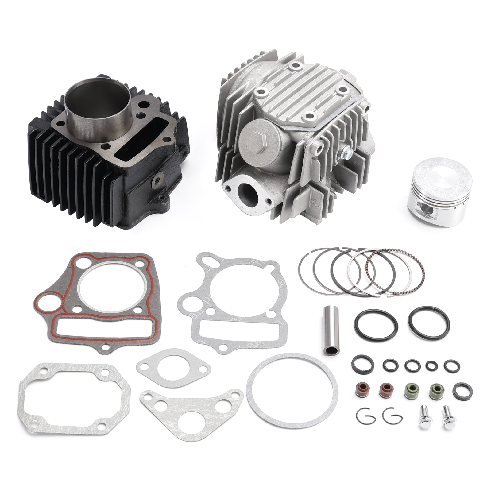 Honda Super Cub C110/C111 OHV 52.4mm Cylinder Head Barrel Piston Kit 107cc