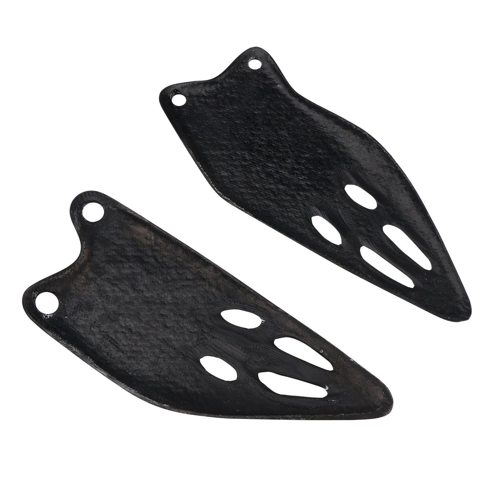 Kawasaki ZX-6R 636 2019-2025 Placa de proteção para pés em fibra de carbono real
