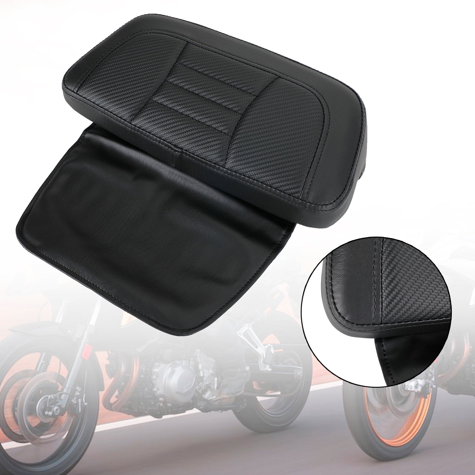 Chopped Pack Trunk Backrest Pad fit for Tour Pack Touring FL Road Glide 2014-Up