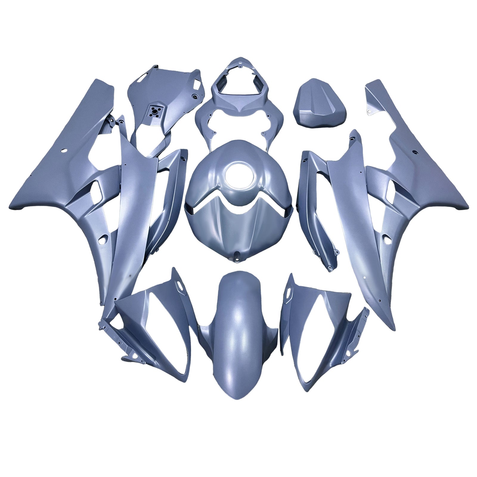 Amotopart 2006-2007 Yamaha YZF-R6 Grey Fairing Kit