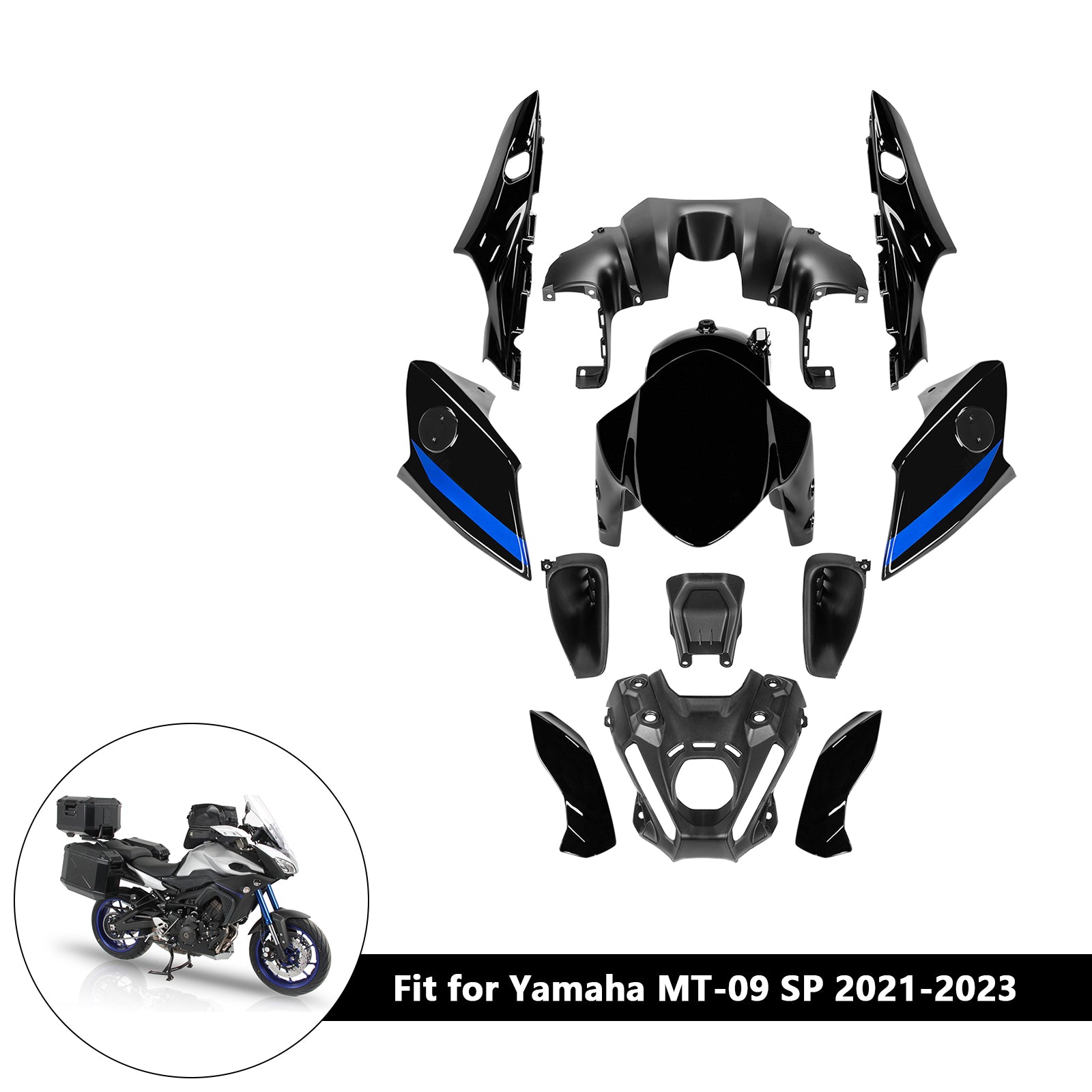 Amotopart 2021-2023 Yamaha MT 09 Fairing Kit