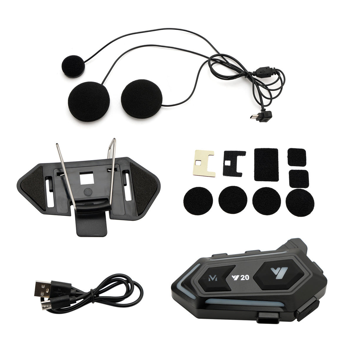 Universal Wireless Player Helmet Bluetooth Earphone Headset Y20 For Mo