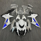 Amotopart 2011-2024 GSXR 600/750 Suzuki Kit carena bianco e blu