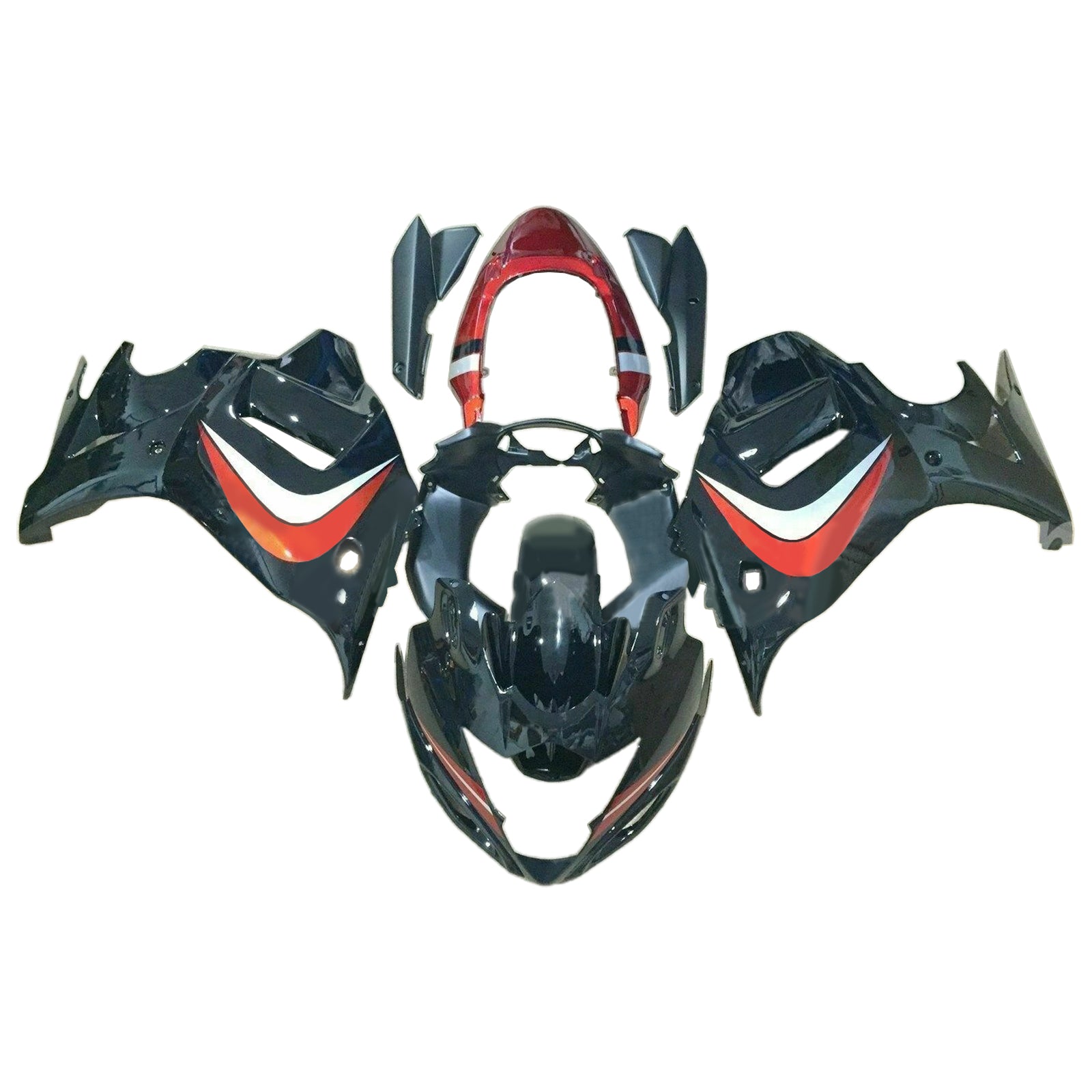 Amotopart 2008-2013 GSX650F Katana Suzuki Black&Red Fairing Kit