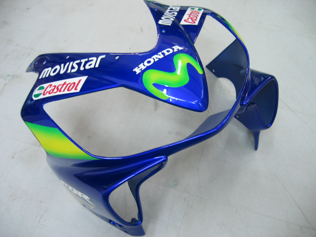 Amotopart 2001-2003 Honda CBR600 F4i Blue&Green Fairing Kit