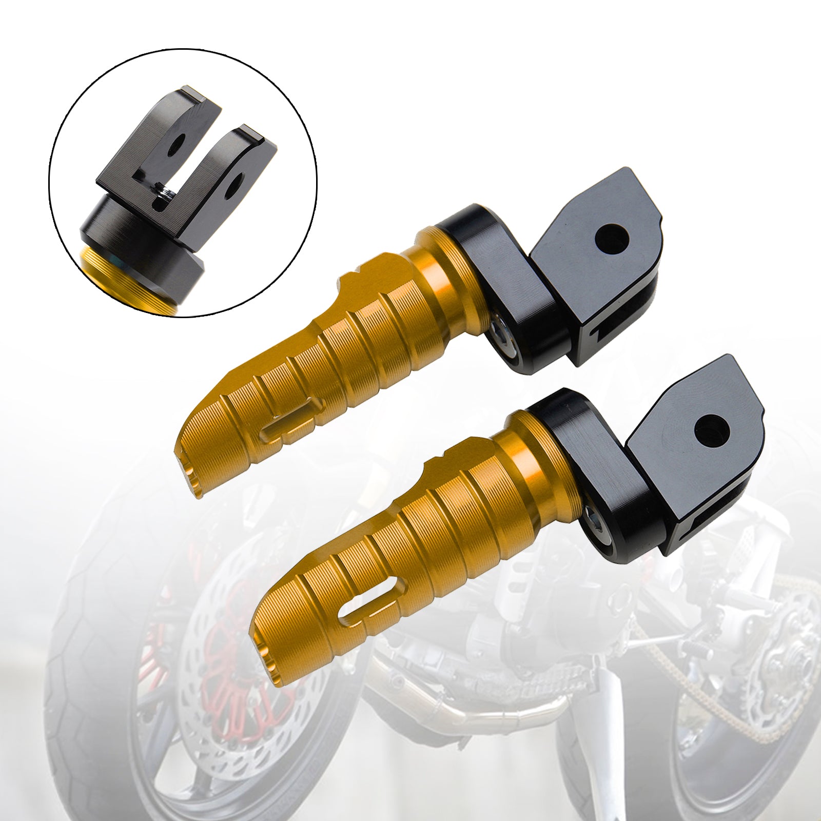 Front Footrests Foot Peg fit for DUCATI MONSTER 821 937 950 1100/S/EVO 1200/S/R