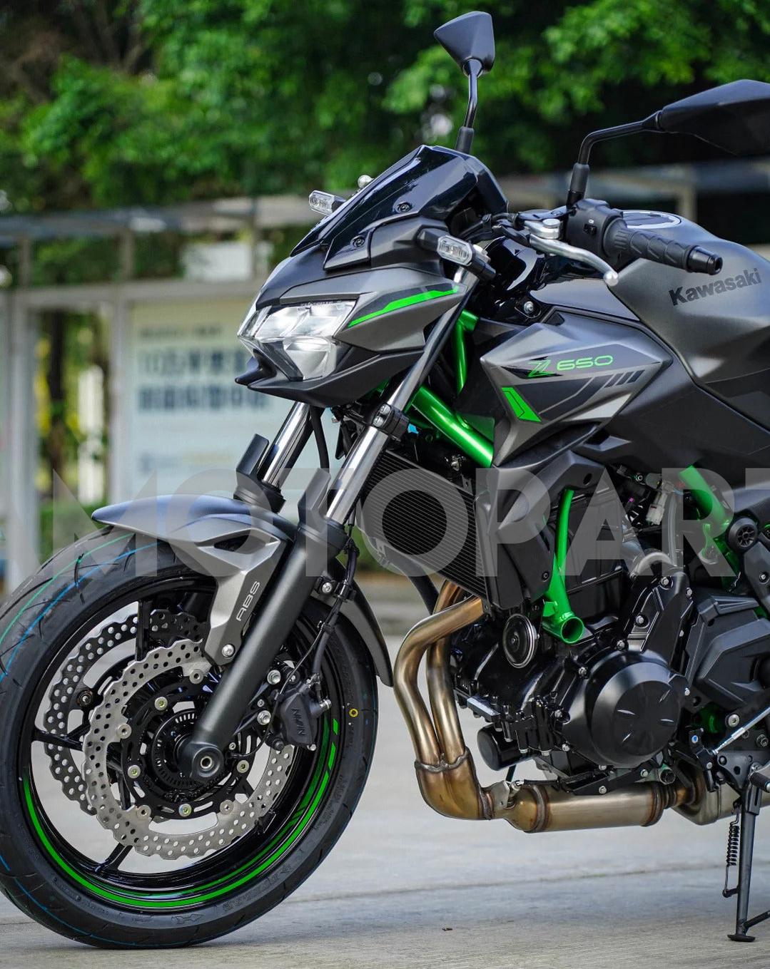 Amotopart 2020-2023 KAWASAKI Z650 Black Green Failing Kit