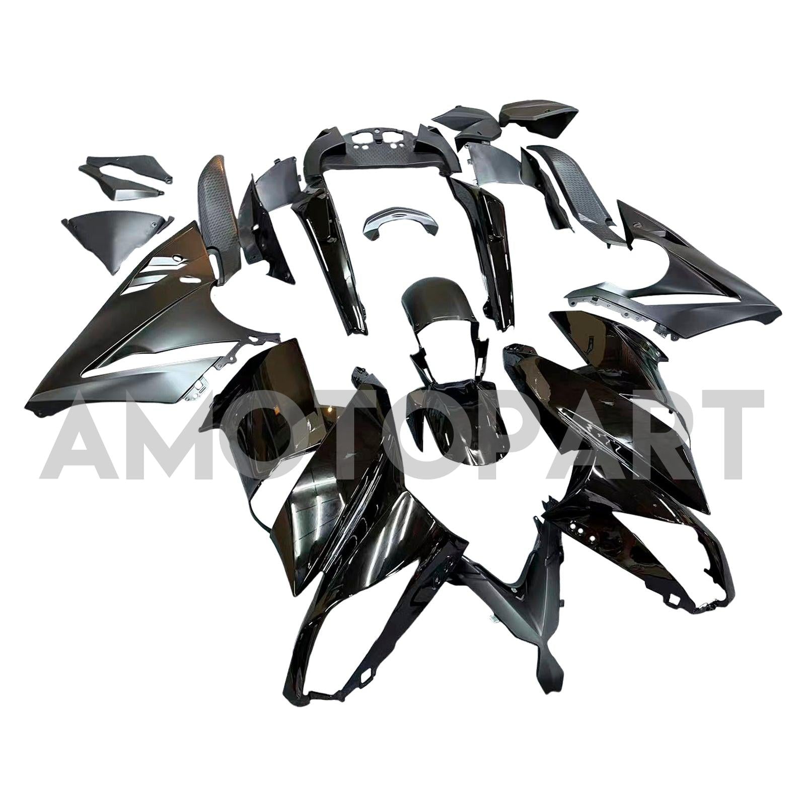 Amotopart 2009-2011 Kawasaki Ninja 650 EX650  Black Fairing Kit