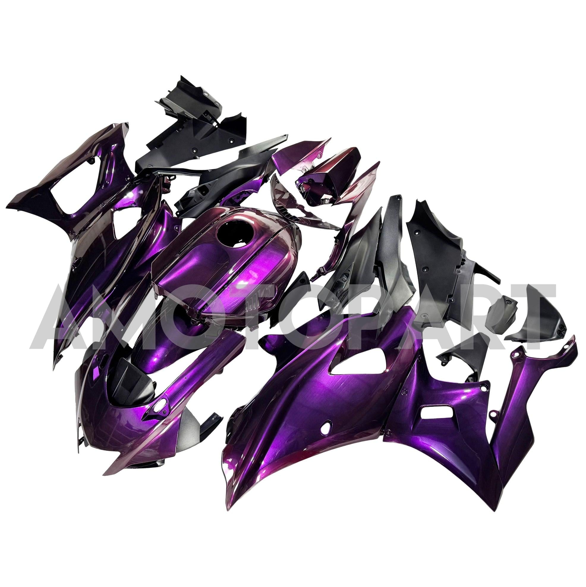 Amotopart 2020-2025 Yamaha YZF-R7 Gradient Purple Fairing Kit