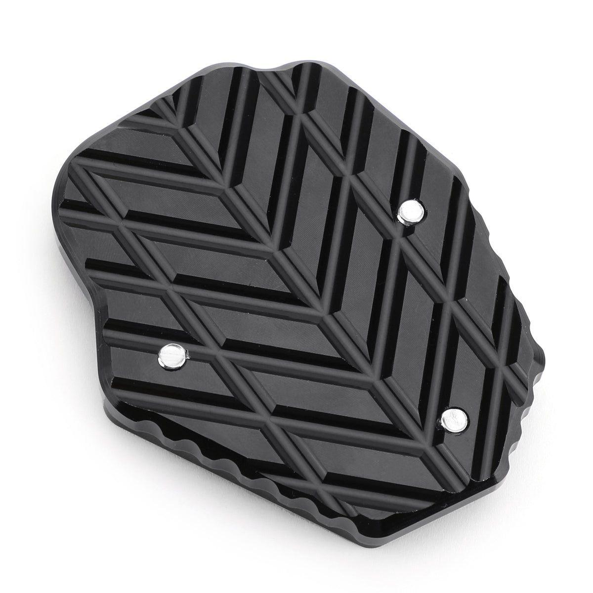 13-16 HONDA CRF250L Extensión de soporte lateral Placa ampliadora Negro