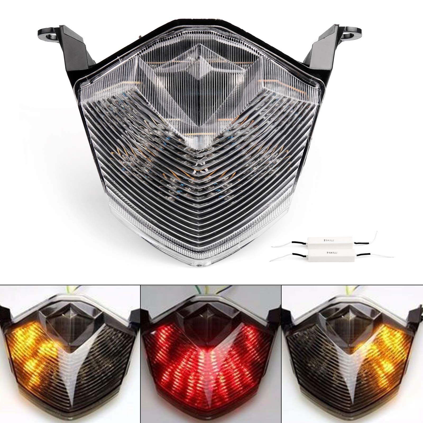 Kawasaki Z750 Z1000 ZX6R ZX10R 用統合 LED テールライト ウインカー