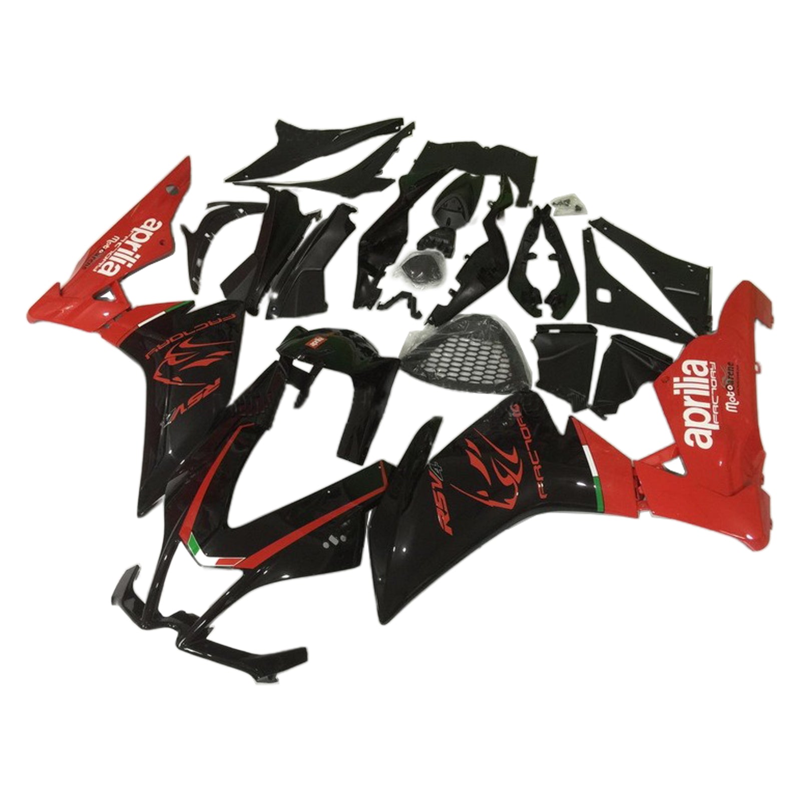 Amotopart 2009–2015 RSV4 1000 Aprilia Red&amp;Black Style4 Verkleidungsset