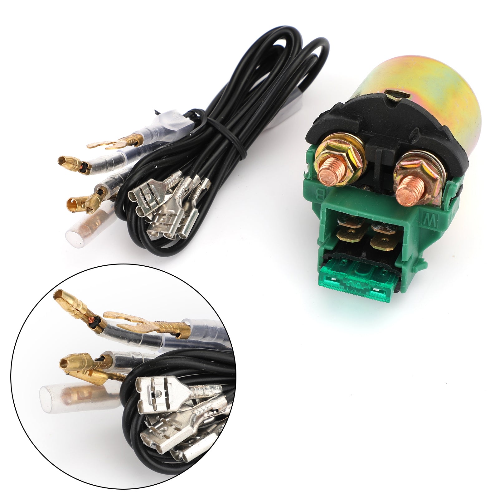 Interruttore relè solenoide avviamento Kawasaki Ex250 Ninja 250r 1986-2012 con cavi