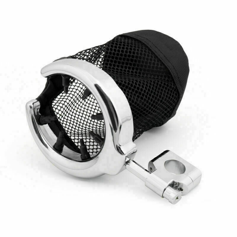Cup /A Chrome Drink Fit Universal For Handlebar 1" Holder Metal Motorcycle
