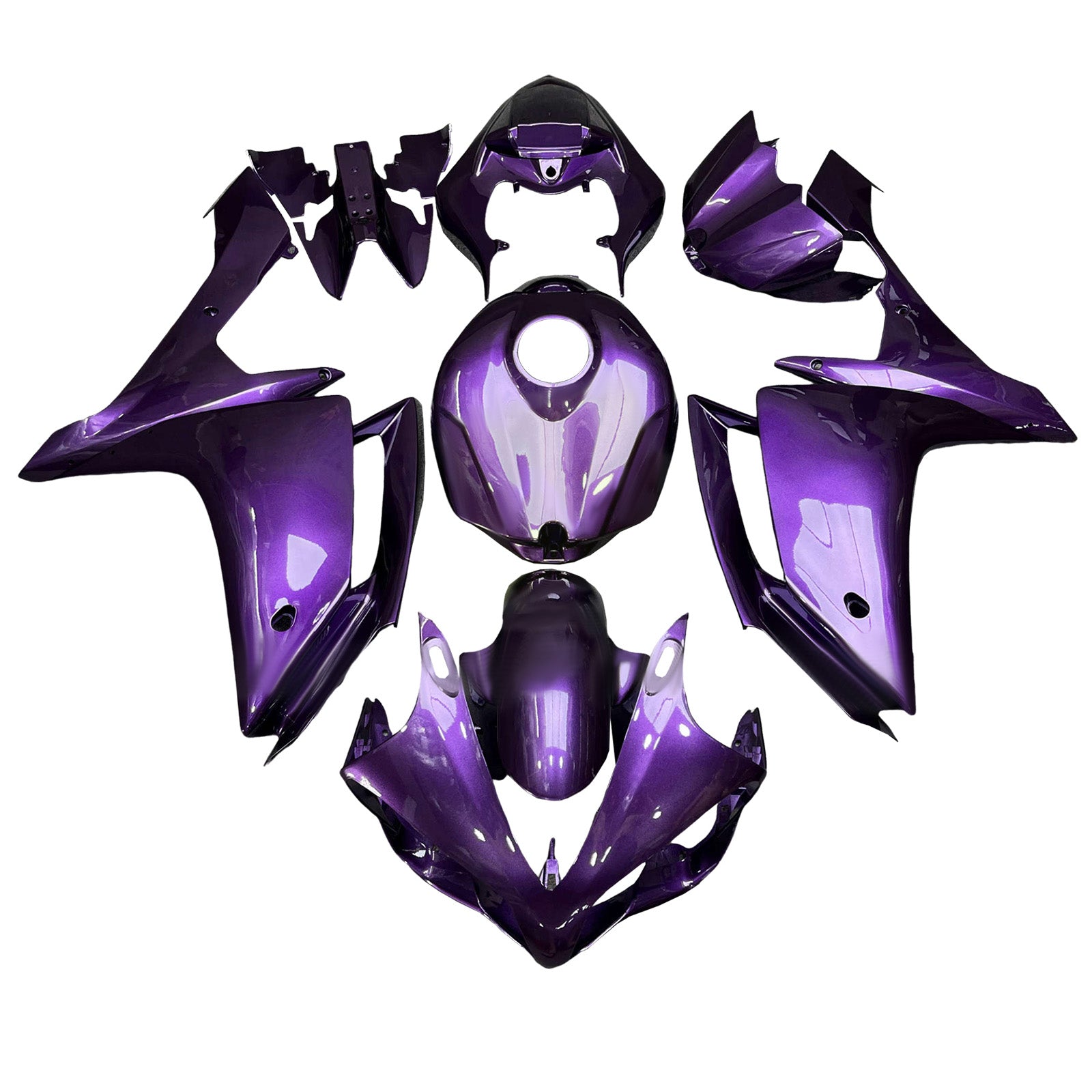 Amotopart 2007-2008 Yamaha YZF-R1 Purple Fairing Kit