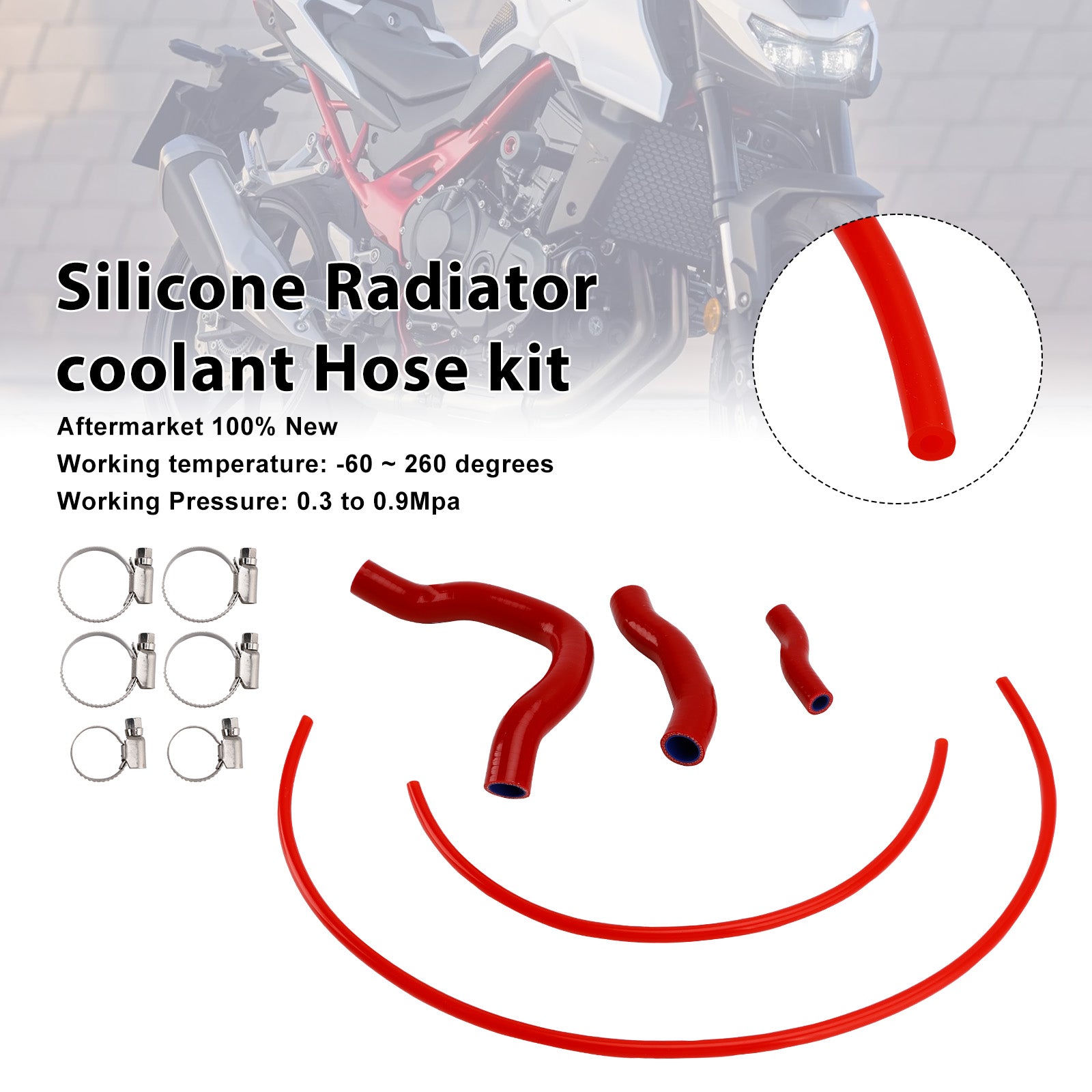 23-25 Honda CB750 Hornet XL750 Transalp Silicone Radiator coolant Hose