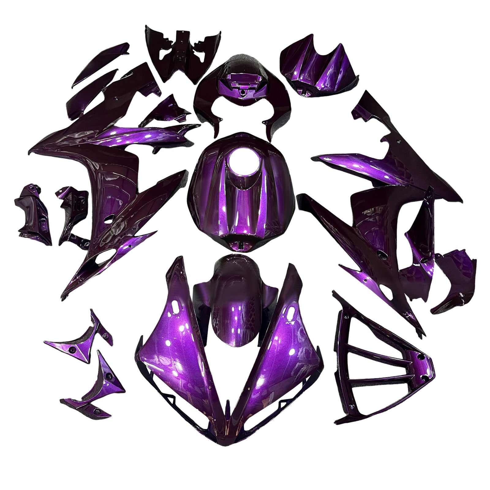 Amotopart 2004-2006 Yamaha YZF-R1 Purple Fairing Kit