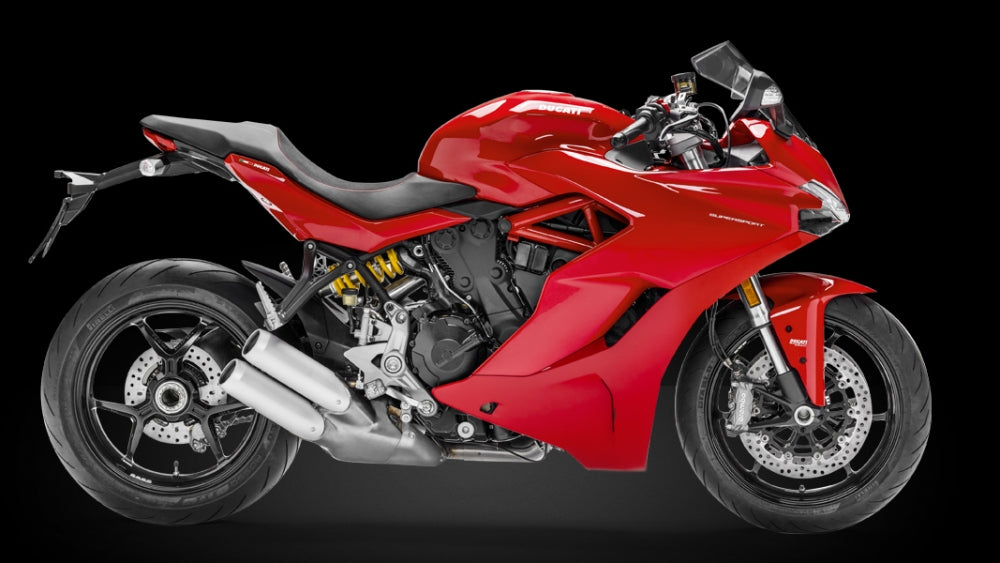 Amotopart 2017-2022 Ducati Supersport 939 / 939S Schwarz-Rot-Verkleidungssatz