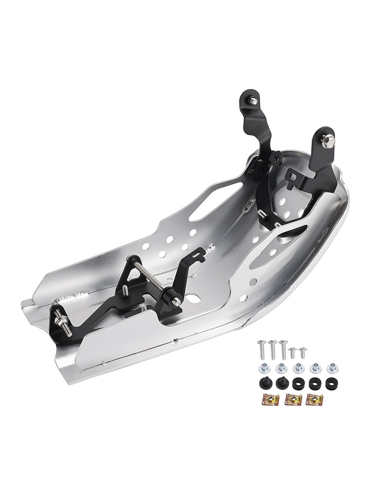 2024-2026 Speed ​​400 Scrambler 400 X Protector de cárter de aluminio Placa protectora plateada