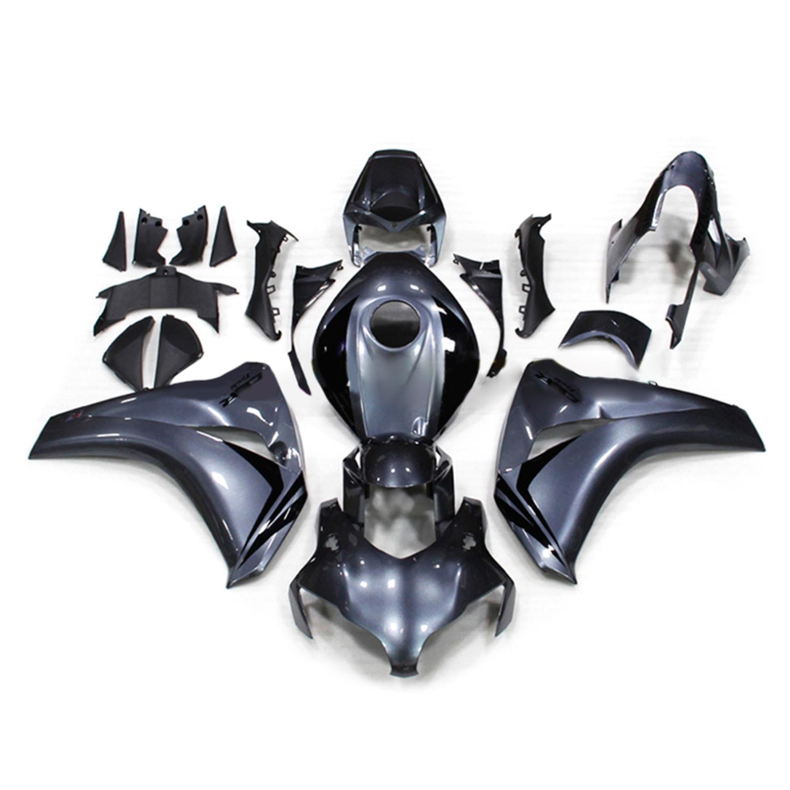 Amotopart 2008-2011 Honda CBR1000RR Gloss Grey Fairing Kit