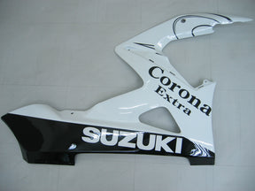 Amotopart 2005-2006 Suzuki GSXR1000 K5 bianco con kit carenatura a strisce nere