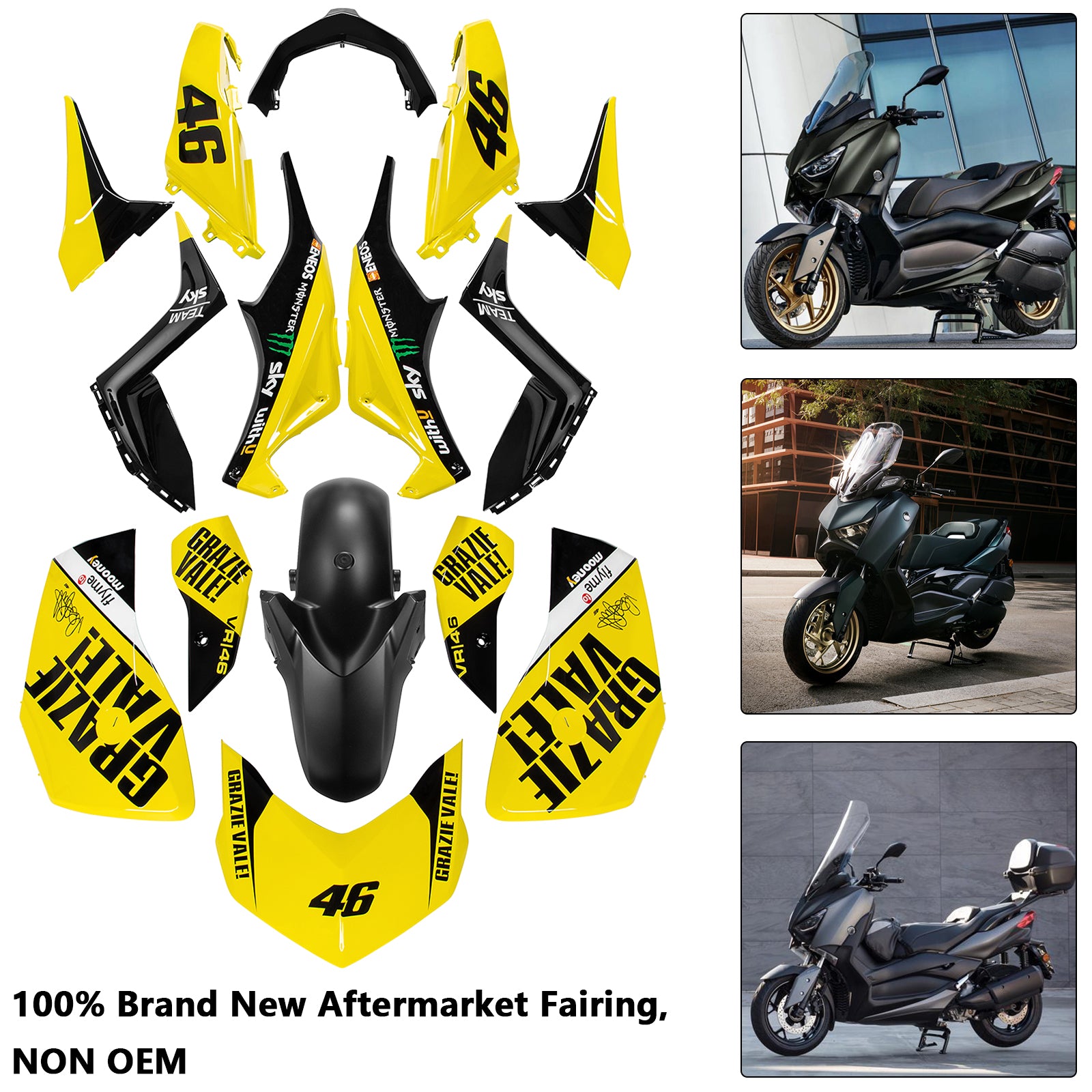 Amotopart 2023-2024 Yamaha X MAX 300 Fairing Kit