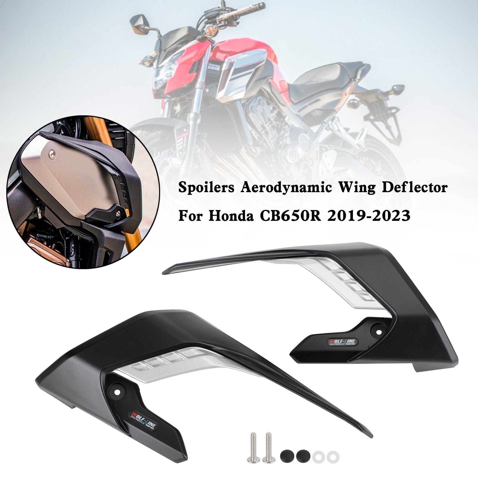 19-23 Honda CB650R Seitenspoiler Aerodynamische Flügelabweiserverkleidung