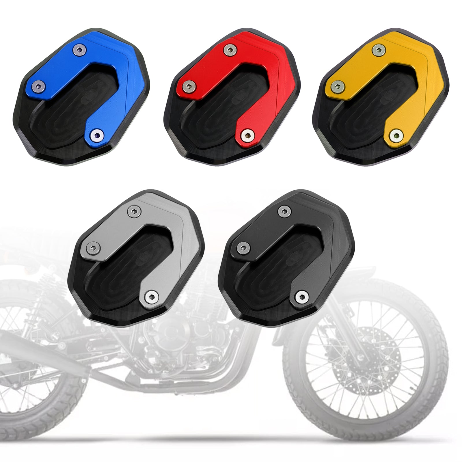 15-20 Ducati Scrambler 400/800/1100 Kickstand Enlarge Plate Pad