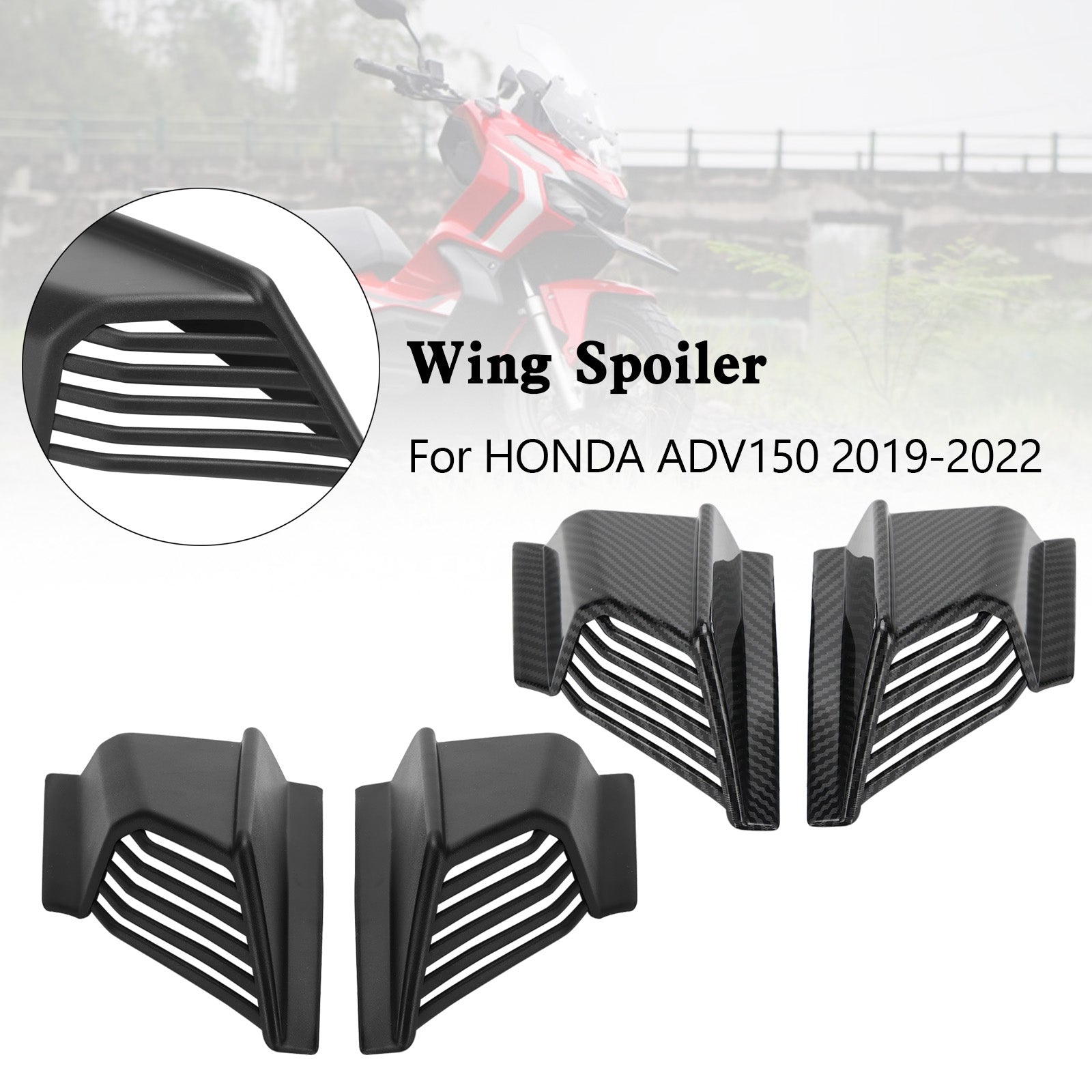 Becquet d'aile d'air de déflecteur latéral d'aile de corps pour HONDA ADV-150 2019-2022